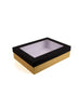 Black & Gold Color Window Box For Gifts Packaging - BoxGhar