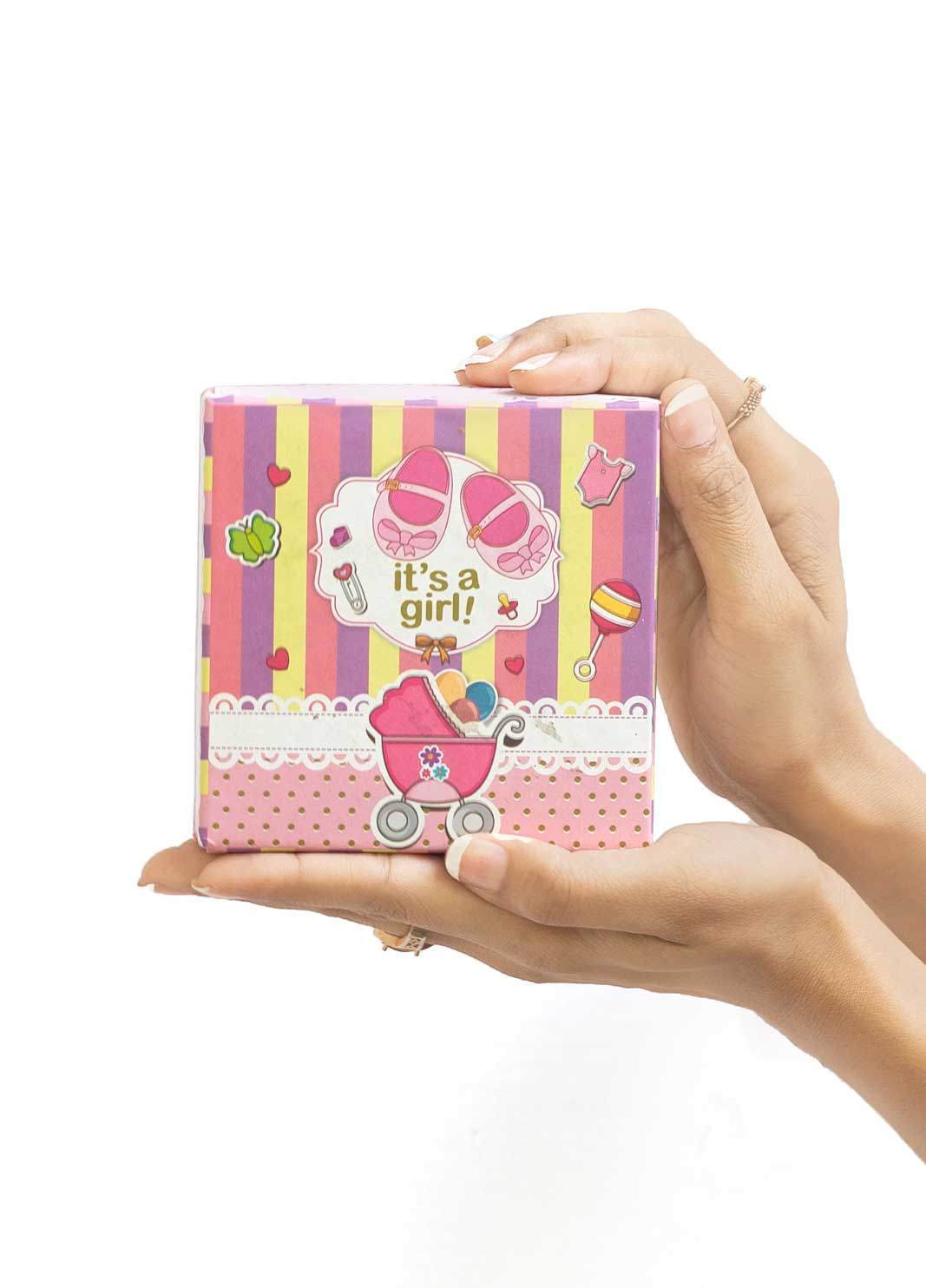 it's a girl sweet box pink box with it's a girl print 1 pao sweet box 250 gm it's a girl sweet box baby announcement box