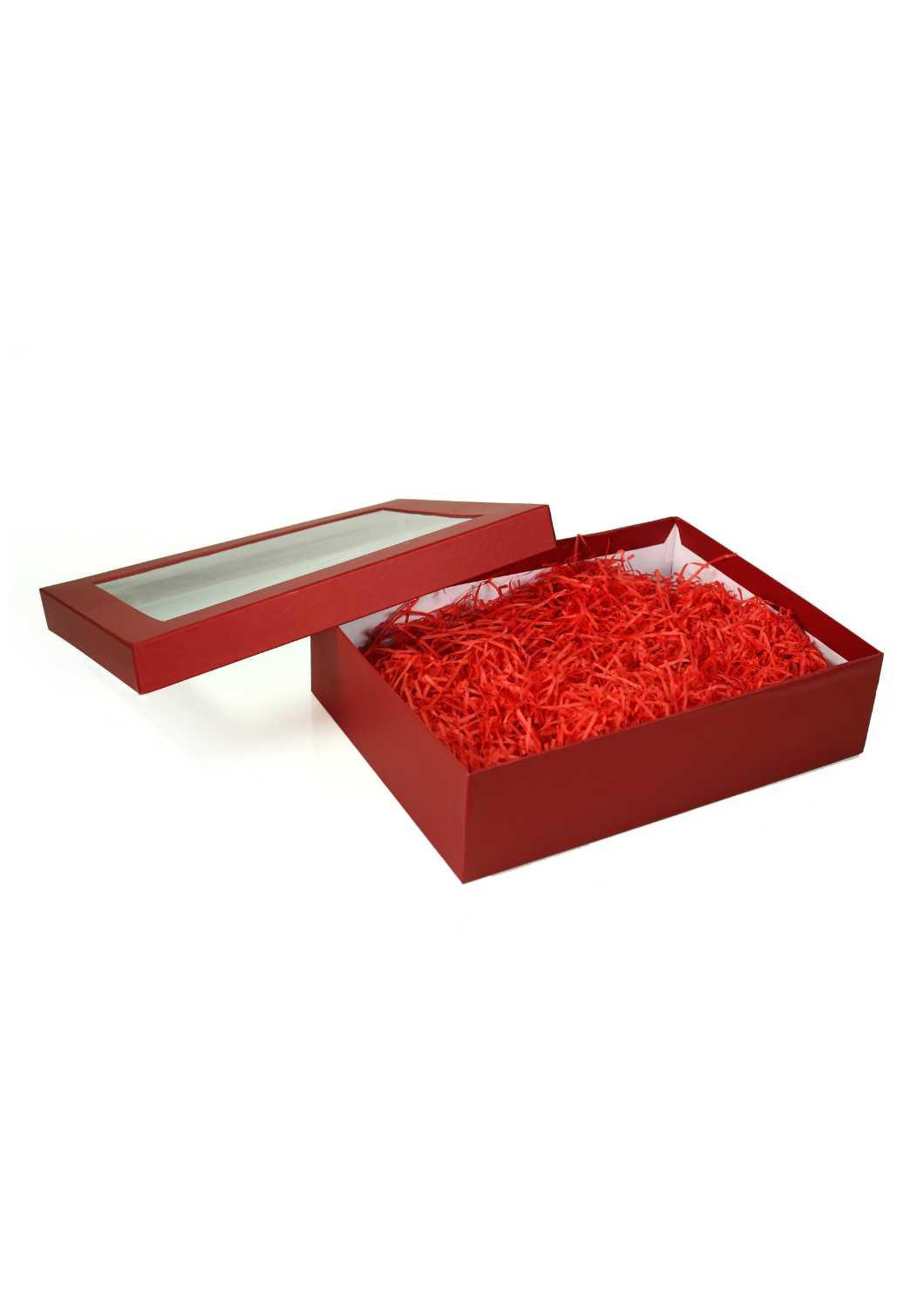 Red Color Window Box For Gifts Packaging - BoxGhar