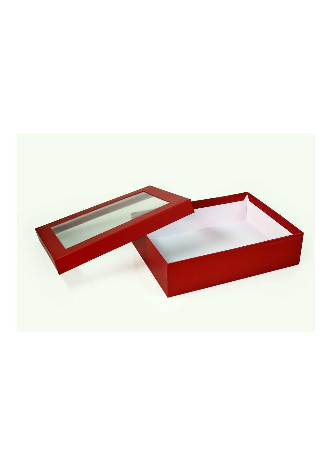 Red Color Window Box For Gifts Packaging - BoxGhar