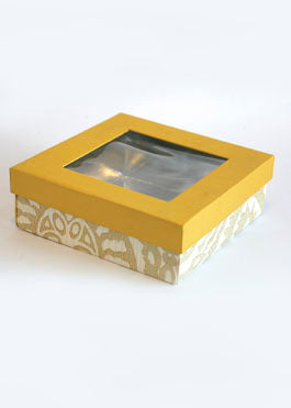 Gold and Wallpaper Design Box for Packing