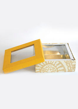 Gold and Wallpaper Design Box for Packing Birthday Event Boxes