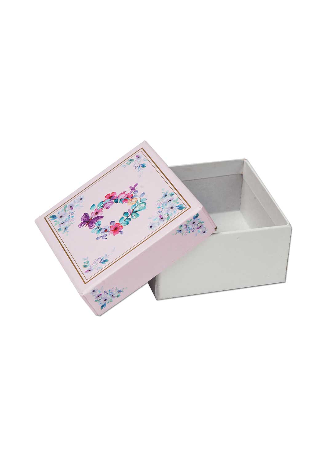 Water Colour Texture Floral Design Box for Packing