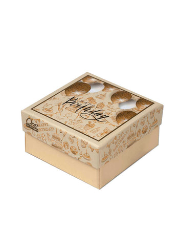 Happy birthday printed with balloons goldern and white balloon happy birthday 1 pao sweet box chocolate box golden box for sweets and gift packaging