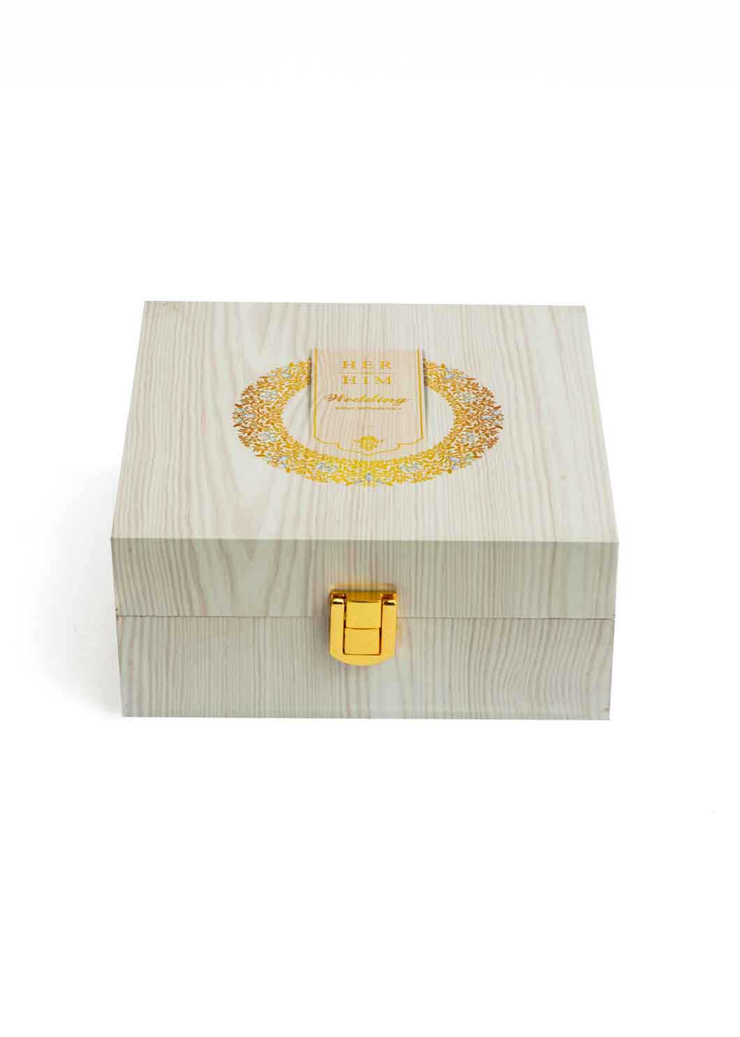 Premium Wooden Box | Square Shape Wooden Box | Wedding Ring Box | Wedding gift for married couple Couples witnesses | Bidhbox