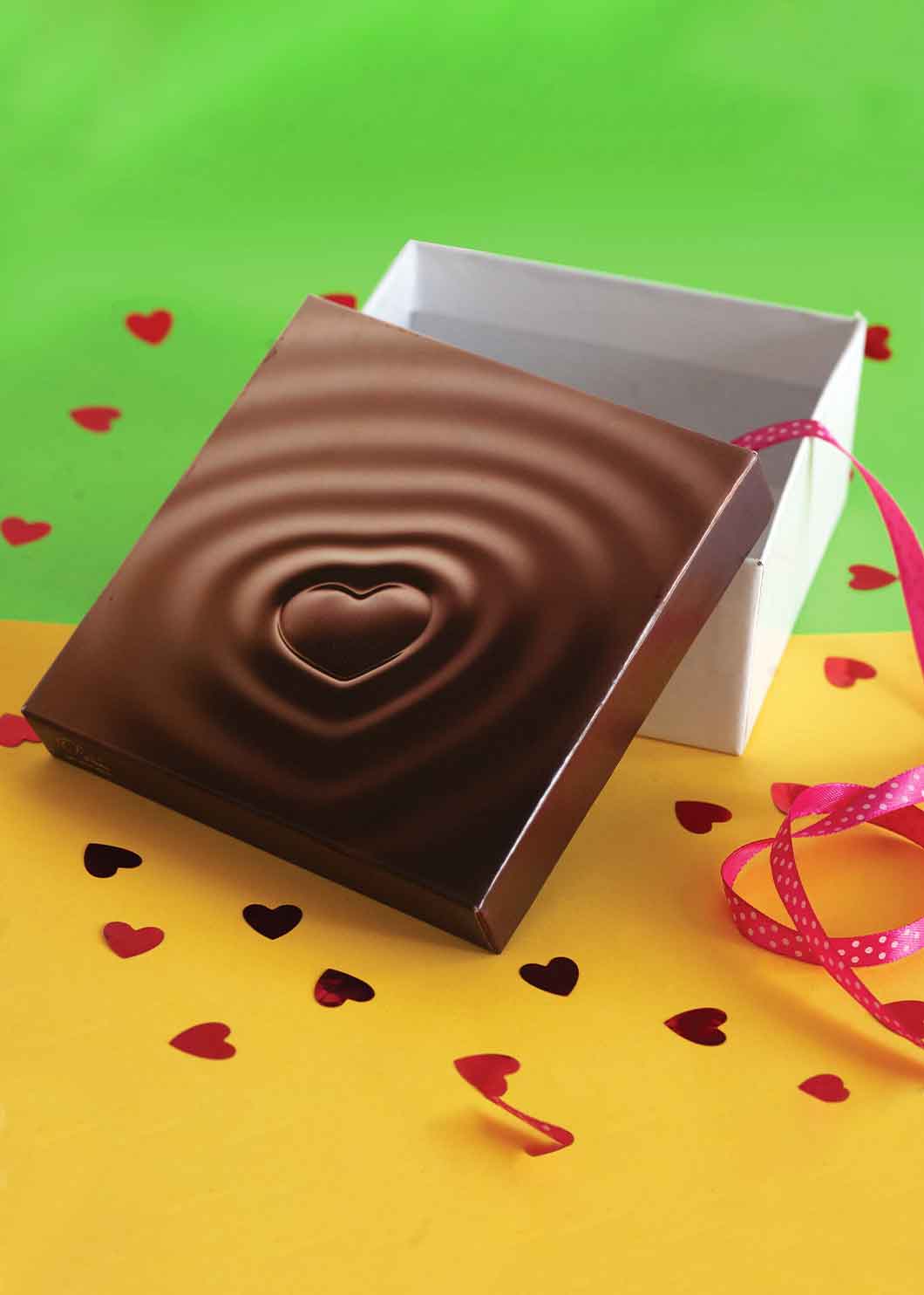 Chocolate Heart Design Box