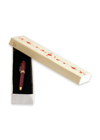 Off White Floral Design Box for Packing