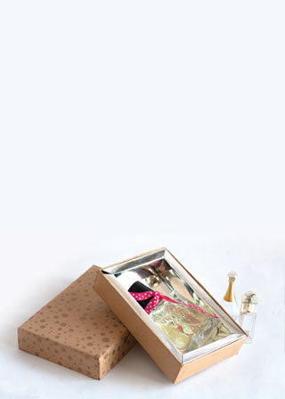 Craft Box Dotted Pattern Design Box for Packing with Tray