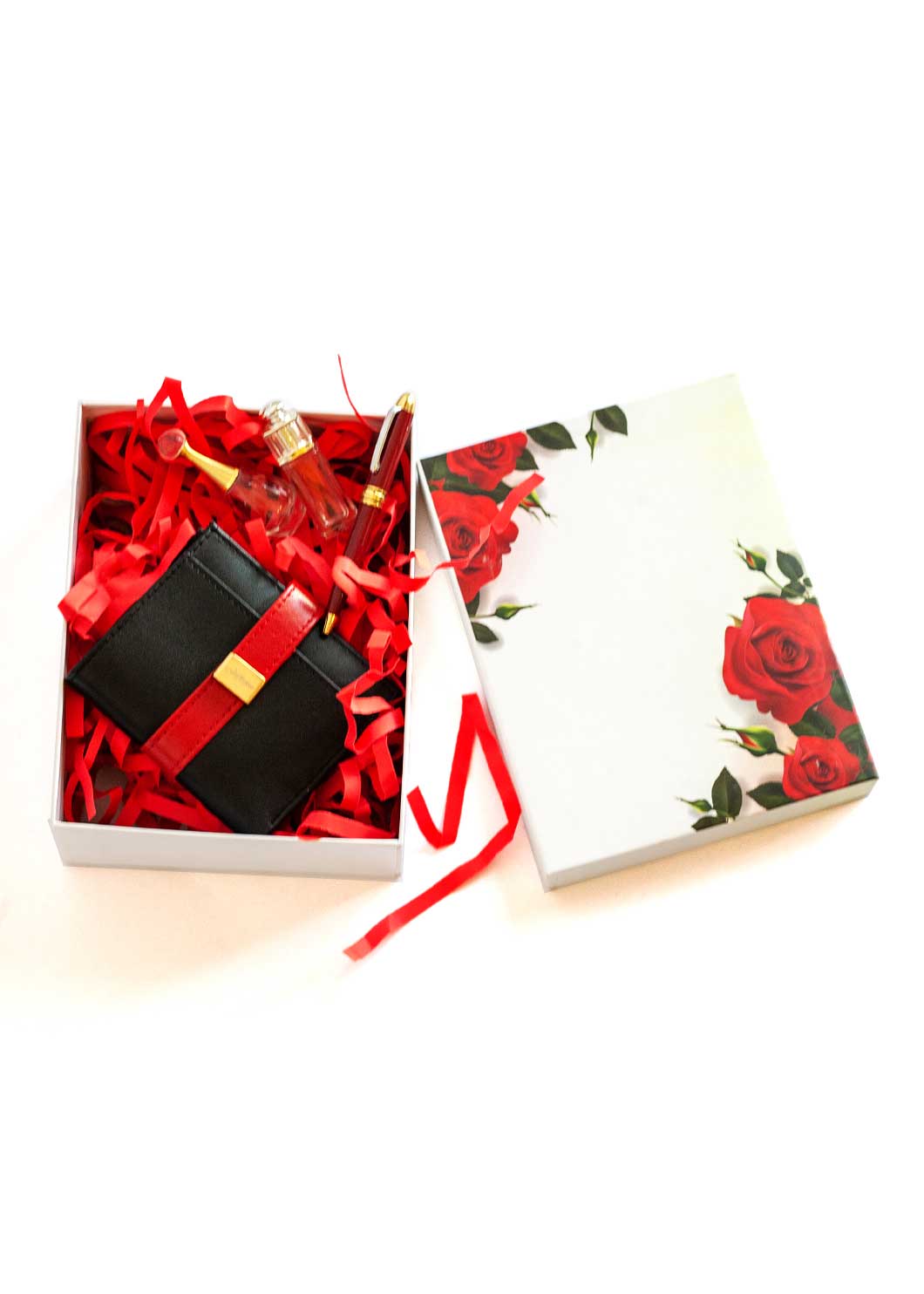 Red Roses on the Corner Design Box for Packing Bangles Boxes