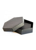Morocco Hexagon Plain Black Box For Multipurpose Packaging