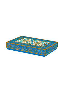 Gold Pattern with Floral Design Box For Packing Workshop Event Boxes