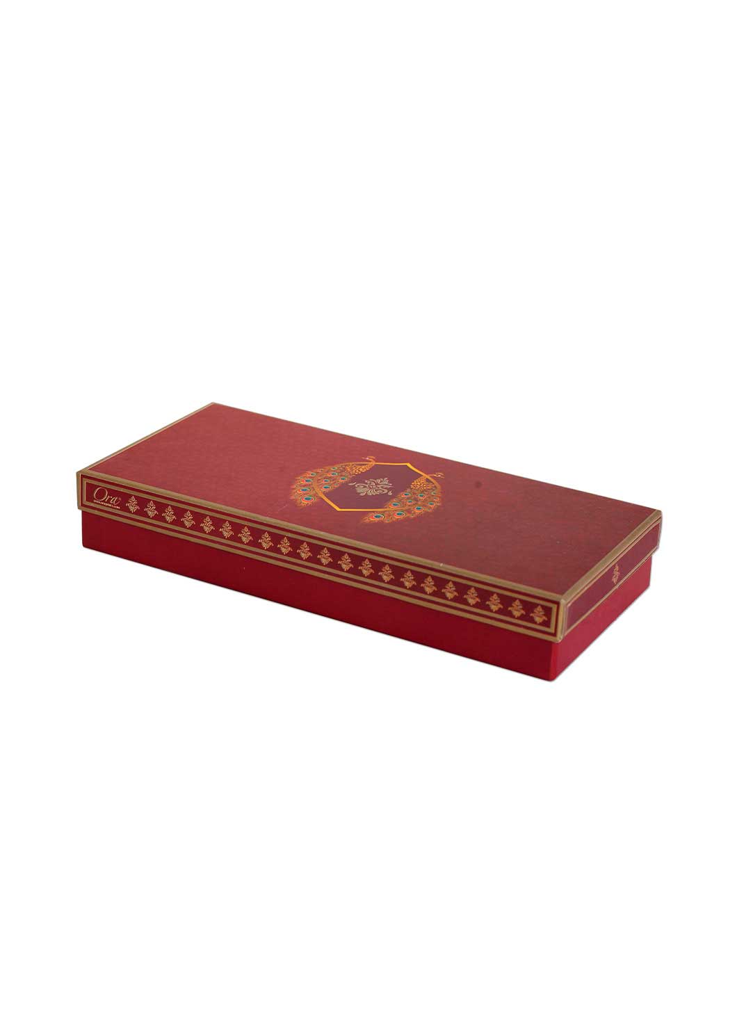 1KG Beautiful Peacock Red & Gold Design Box for Packing
