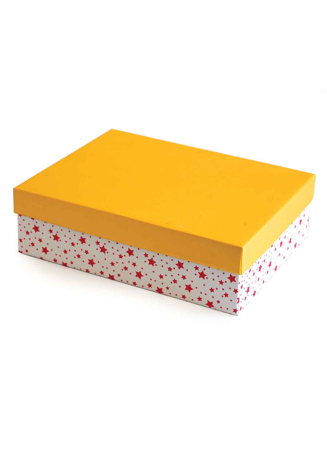 Black and White Star - Golden White And Red Star Design Box For Cloth Packing Packing