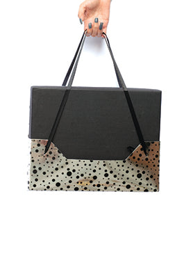 Black and White Star Design Box For Packing With Bags