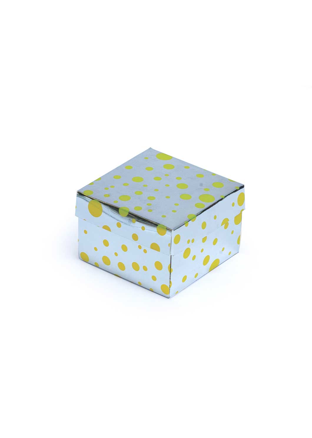 Plain Block Dotted Shine Design Box for Packing - Shiny Gift Box - Silver Gift Box