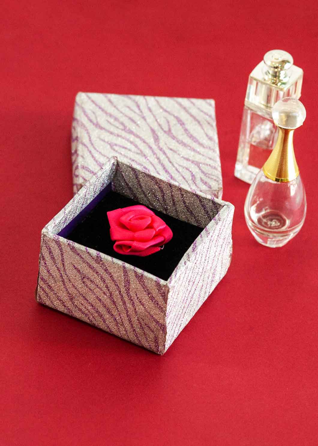 Glitter Paper Box Design - Ring Gift Box - Shiny Paper Ring Packaging Box