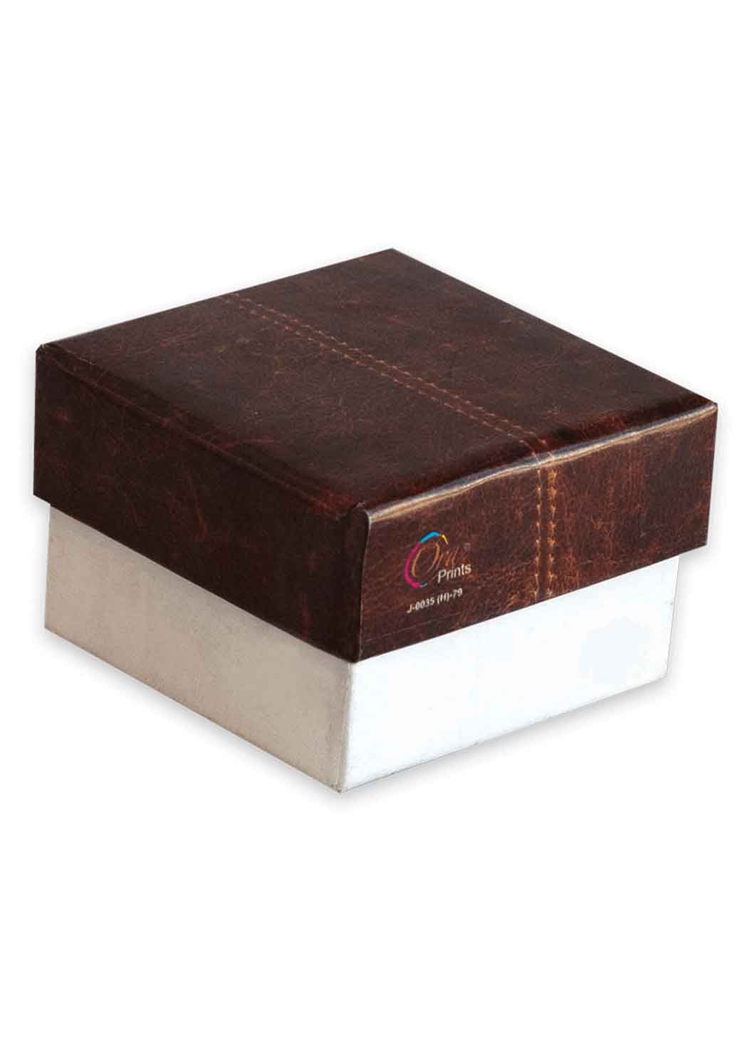 Leather Look Gift Box - Leather Design Box for Ring Packing Box