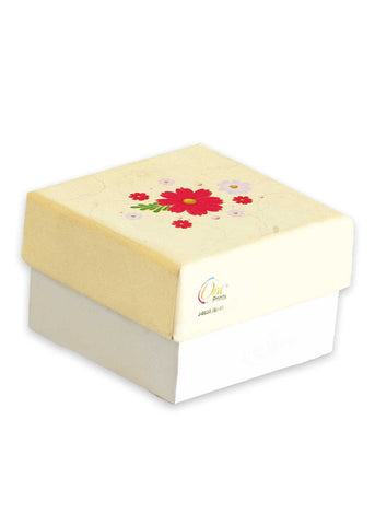 Red and Pink Flower Design Box for Packing Ring - Ring Gift Box - Ring Box - Floaral Ring Box