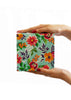 Turquoise Color Floral Design Box for Packing