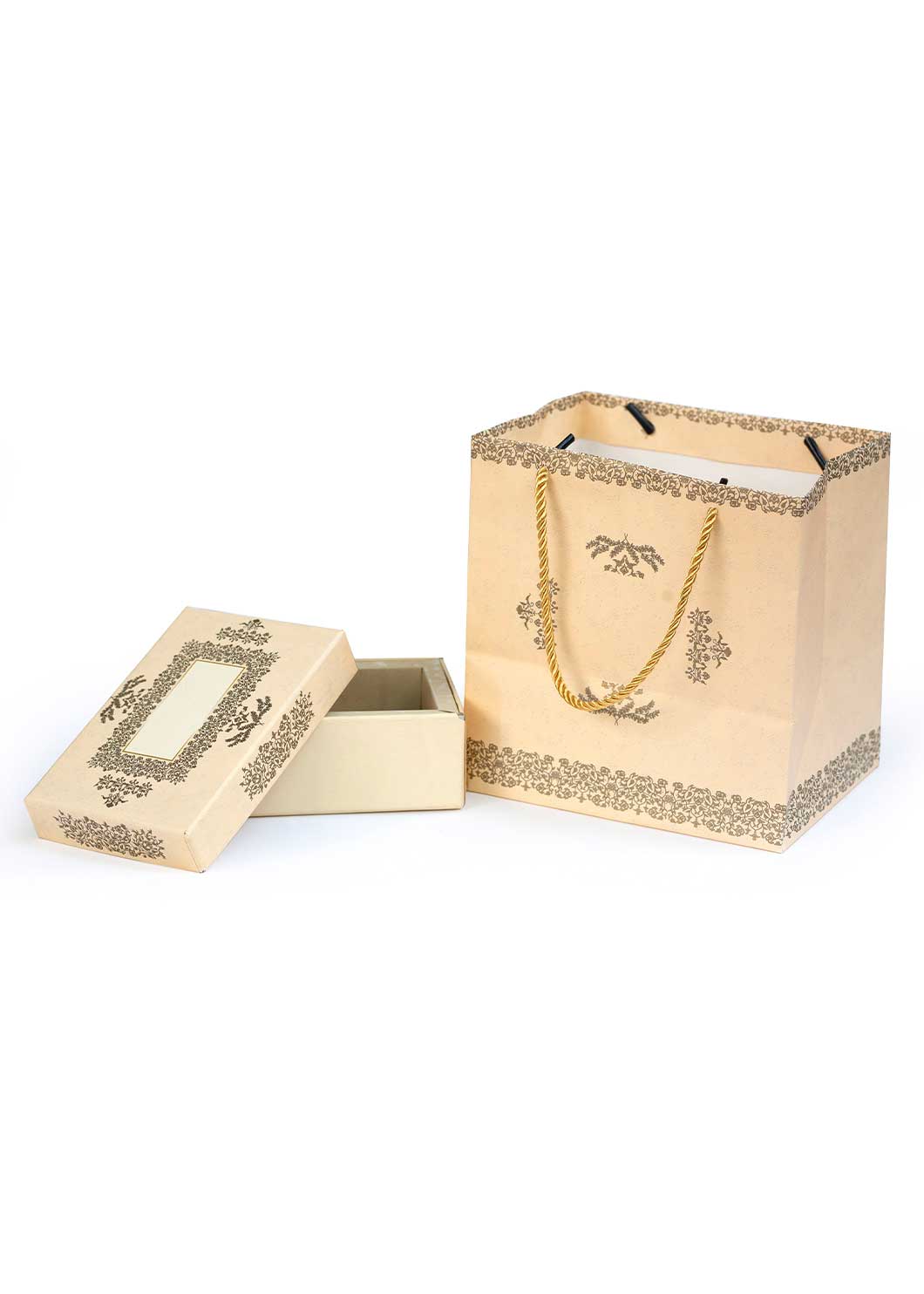 Luxury Gold Ornament Design Box.