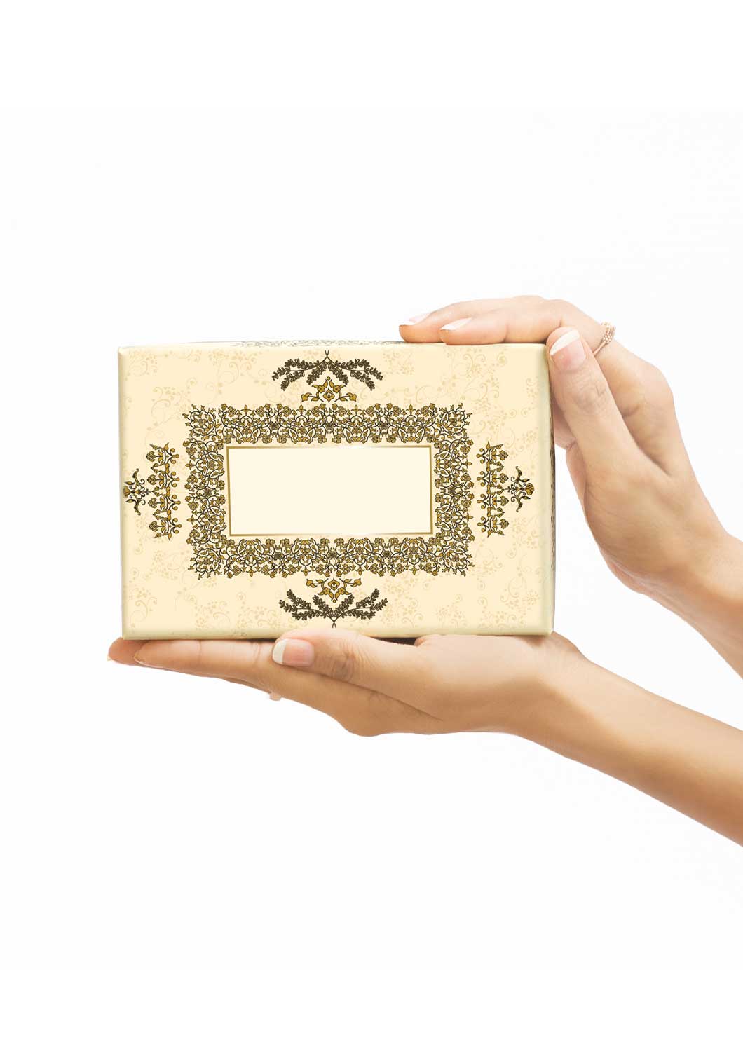 Luxury Gold Ornament Design Box.