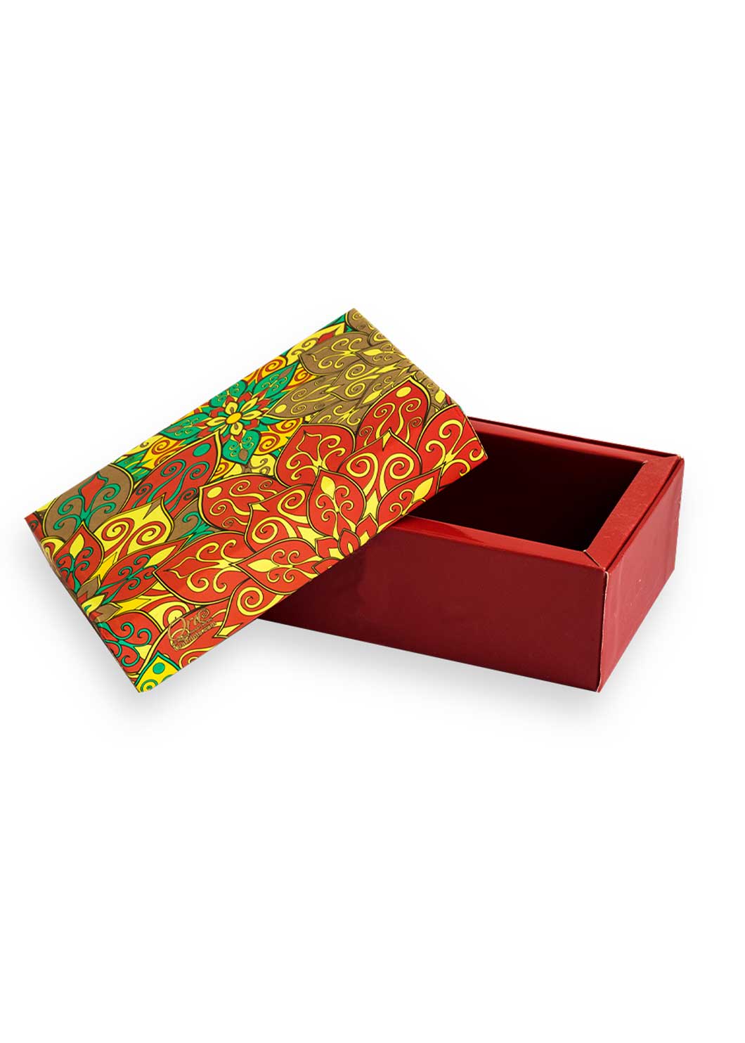 Gold Floral Pattern Sweet Packing Boxes - Floral design Boxes For Events