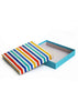 Color Lines Pattern Design Square Box For Gift Packaging