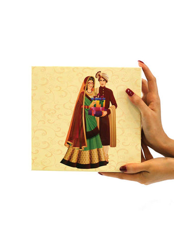 Him and Her - Wedding Photography Box- Cloth packaging box