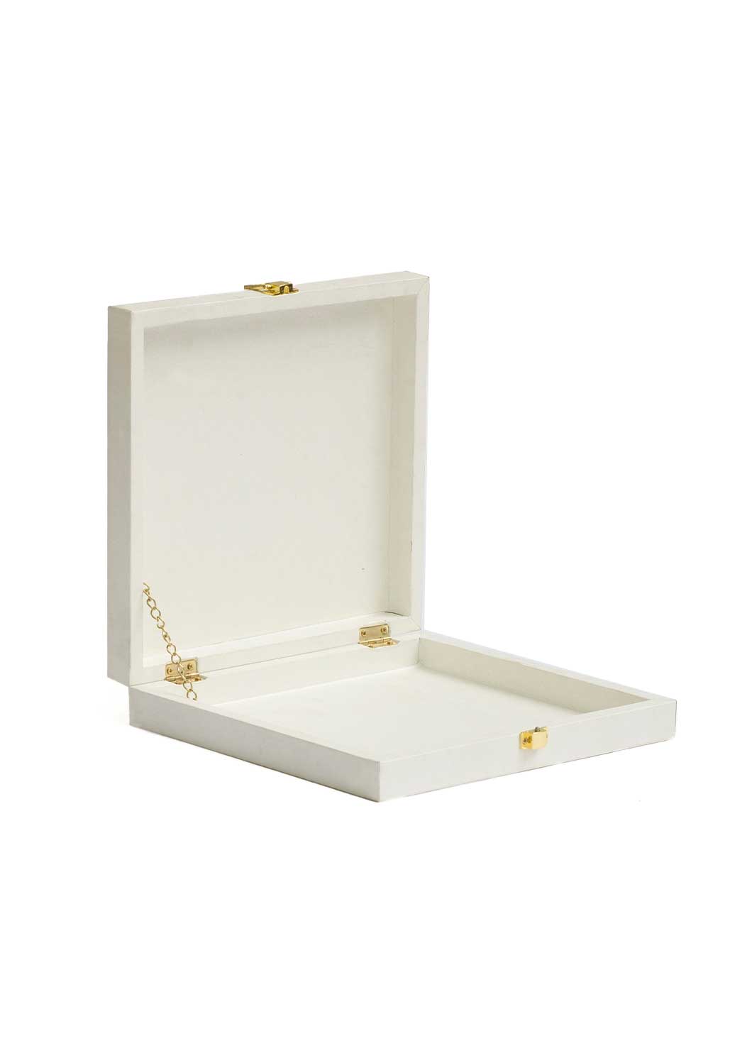 Premium Wooden Box | Square Shape Wooden Box | Wedding Necklace Box | Wedding Gift Box | Jewellery Box | Premium Set | Necklace Packaginf Box