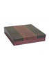 Leather Style Designed Empty Box - Black And Maroon Box For Clothe Packaging - Empty Designed Box