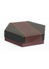 Leather Style Design Hexagon Box With Black Base For Multipurpose Packaging