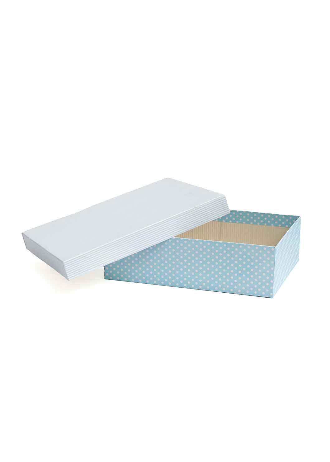 Dotted Base With Line Cover Gift Packing Box - 2 Colors 14x11 in Gift Packaging Box