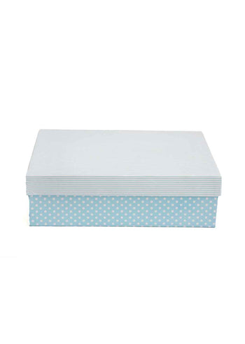 Dotted Base With Line Cover Gift Packing Box - 2 Colors 14x11 in Gift Packaging Box