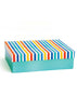 Color Lines Pattern Design Square Box For Gift Packaging