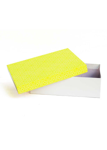 Floral Design Square Box With White Base For Multipurpose Packaging