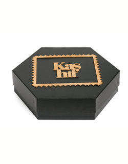 Black Morocco Hexagon Plain Design Box For Packing Hexagon Border & Half Frame Boxes