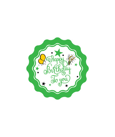 Design Birthday Sticker for Packing Stickers