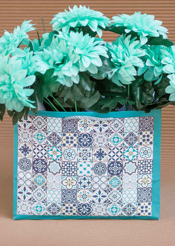 Geometric Pattren Paper Design Bag for Packing Paper Bags