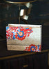 Red Floral Design - Cream Premium  Bag for Multipurpose Packing - Large Paper Bag