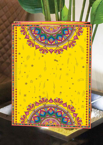 Yellow Plans, Activities, Experiments, Style Art Cloth  Design Design Bag for Packing