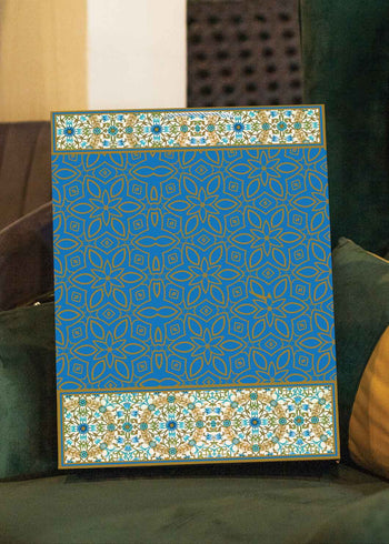 Ornament Design Paper Bag - Blue And White Multipurpose Paper bag