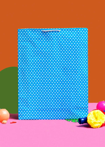 Polka Dots Paper Bags - 3 Colors - Dotted Pattern Design Paper Bag - Multipurpose Packaging