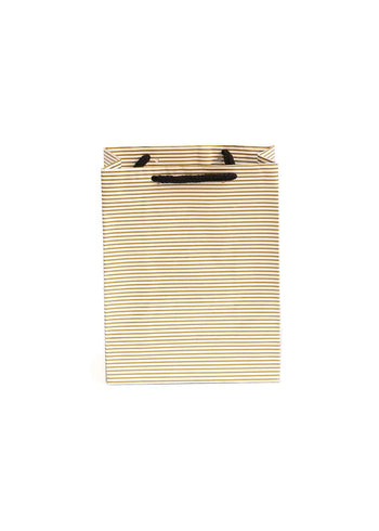 Plain Brown Golden Line Paper Design Bag for Packing Paper Bags