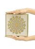 Gold Off White Ornament Design Box for Packing - Half kg Sweet Empty Box