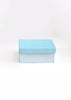 Sky Blue Doted & Line Design Box for packing