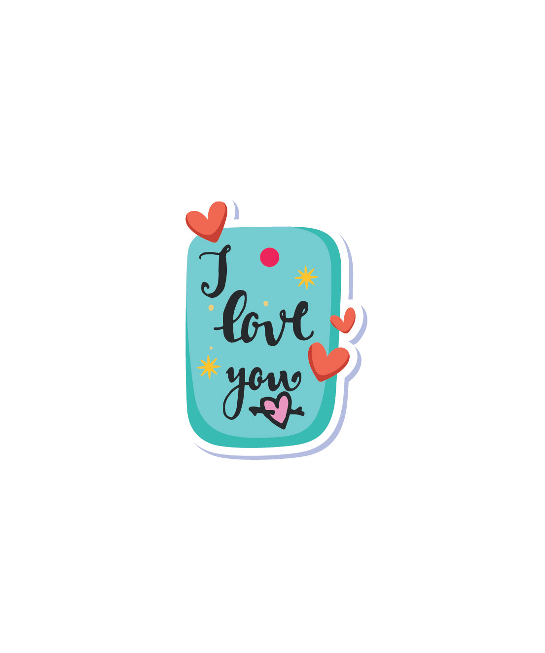 Design Love Quotes Sticker for Packing Stickers