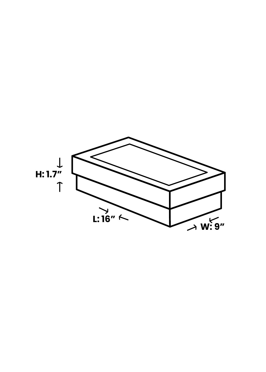 Plain Black Design Box for Packing