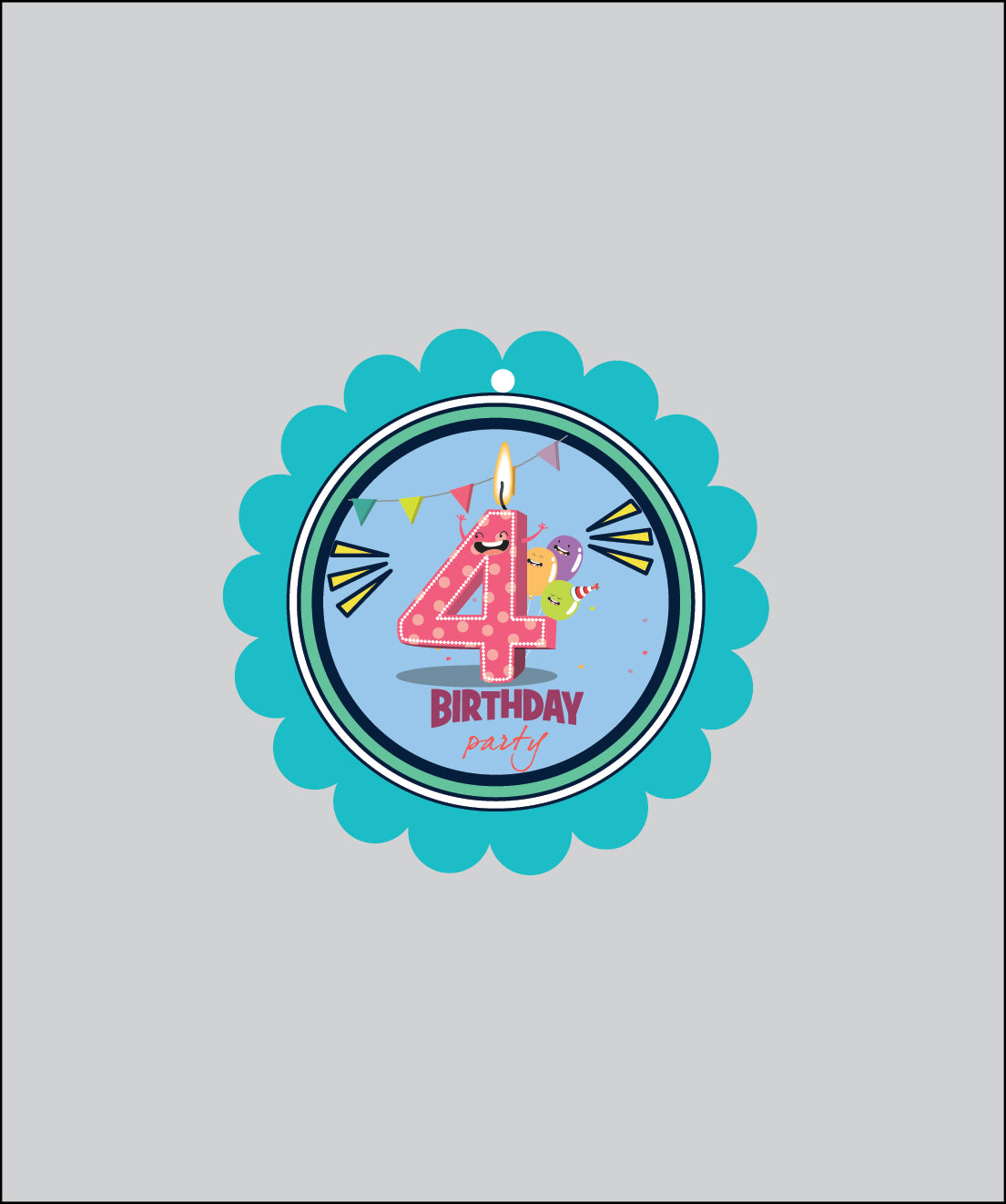 Design Tag for Packing Birthday Tag