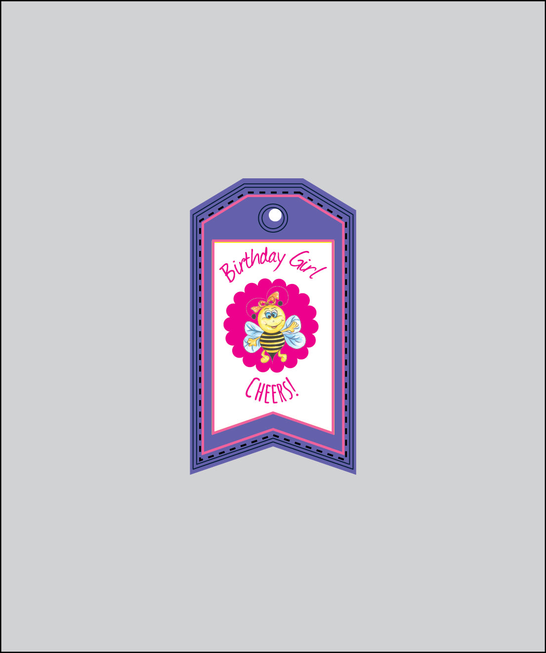 Design Tag for Packing 3d Birthday Tag