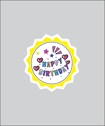 Design Tag for Packing 3d Birthday Tag